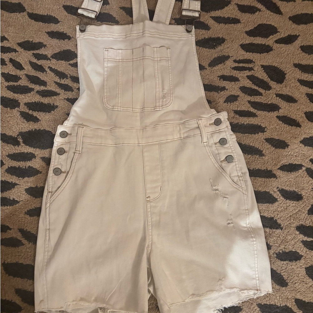 Judy Blue Cream  One Piece Overalls